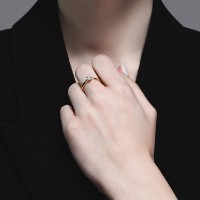 Кольцо из комбинированного золота с бриллиантами Casa Bosco 1012139 1,85g s.17 фото №3 — интернет-магазин Desire.md