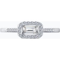 Inel din aur alb cu diamante Casa Bosco 1012145 1,51g s.16 imaginea #2 — magazin online Desire.md