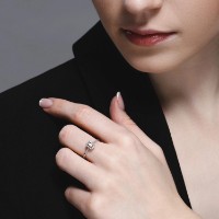 Кольцо из белого золота с бриллиантами Casa Bosco 1012181 1,58g s.18 фото №3 — интернет-магазин Desire.md