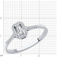 Кольцо из белого золота с бриллиантами Casa Bosco 1012181 1,59g s.17,5 фото №4 — интернет-магазин Desire.md