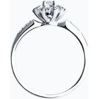 Inel din aur alb cu diamante Casa Bosco 1012186-3 2,28g s.18 imaginea #4 — magazin online Desire.md