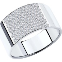 Кольцо из белого золота с бриллиантами Casa Bosco 1012189-3 4,85g s.18