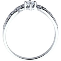 Inel din aur alb cu diamante Casa Bosco 1012195-3 2,22g s.17,5 imaginea #5 — magazin online Desire.md
