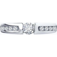 Inel din aur alb cu diamante Casa Bosco 1012215-3  2,19g s.16,5 imaginea #4 — magazin online Desire.md