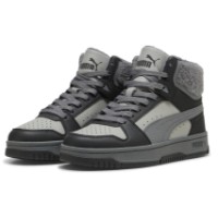 Bocanci pentru copii Puma Rebound Slam Mid Cozy Jr Gray Echo/slate sky//Puma Black, s.37 imaginea #1 — magazin online Desire.md