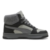 Bocanci pentru copii Puma Rebound Slam Mid Cozy Jr Gray Echo/slate sky//Puma Black, s.37.5 imaginea #3 — magazin online Desire.md