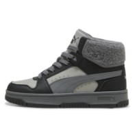 Bocanci pentru copii Puma Rebound Slam Mid Cozy Jr Gray Echo/slate sky//Puma Black, s.38.5 imaginea #2 — magazin online Desire.md
