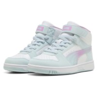 Bocanci pentru copii Puma Rebound Slam Mid Faded Glow Ac+ Ps Aqua Glow/Mauve Glow/Puma White, s.27.5