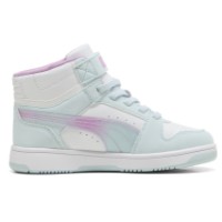 Bocanci pentru copii Puma Rebound Slam Mid Faded Glow Ac+ Ps Aqua Glow/Mauve Glow/Puma White, s.27.5 imaginea #3 — magazin online Desire.md