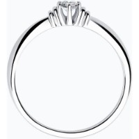 Inel din aur alb cu diamant Casa Bosco 1012276-3 1,78g s.17 imaginea #4 — magazin online Desire.md