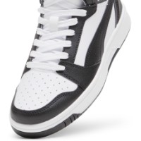 Bocanci pentru copii Puma Rebound V6 Mid Puma White/Black/Shadow Gray, s.38 imaginea #6 — magazin online Desire.md