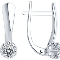 Cercei din aur alb cu diamante Casa Bosco 1020975 2,03g