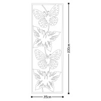 Panou decorativ Wallity Metal Art Butterfly imaginea #3 — magazin online Desire.md