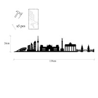 Panou decorativ Wallity Berlin Skyline imaginea #6 — magazin online Desire.md