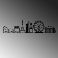 Panou decorativ Wallity European Cities Skyline imaginea #5 — magazin online Desire.md