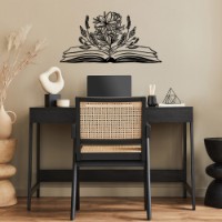 Panou decorativ Wallity Book And Flower