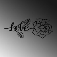 Panou decorativ Wallity Love And Flower imaginea #4 — magazin online Desire.md