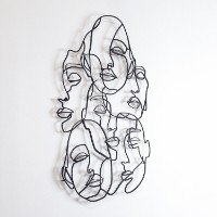 Panou decorativ Wallity Faces Line ArtAPT743 S