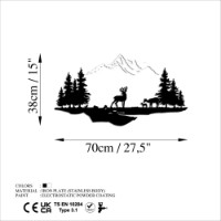 Panou decorativ Wallity Deer And Landscape 2 imaginea #6 — magazin online Desire.md