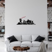 Panou decorativ Wallity Banksy 4 imaginea #2 — magazin online Desire.md