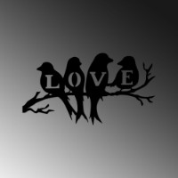 Panou decorativ Wallity Birds Love 522 imaginea #4 — magazin online Desire.md