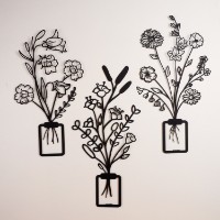 Panou decorativ Wallity Flowers in Vase 3D APT519MS imaginea #2 — magazin online Desire.md