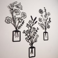 Panou decorativ Wallity Flowers in Vase 3D APT519MS imaginea #3 — magazin online Desire.md
