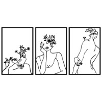 Panou decorativ Wallity Flower Face Woman imaginea #4 — magazin online Desire.md