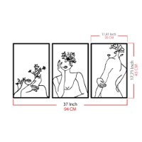 Panou decorativ Wallity Flower Face Woman imaginea #6 — magazin online Desire.md