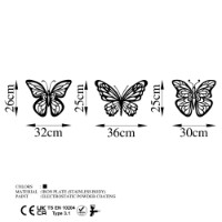Panou decorativ Wallity Butterflies 3 imaginea #6 — magazin online Desire.md
