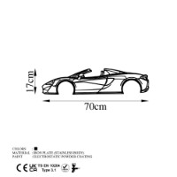 Panou decorativ Wallity McLaren 570S Silhouette imaginea #5 — magazin online Desire.md