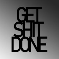 Panou decorativ Wallity Get Shit Done 15 imaginea #4 — magazin online Desire.md