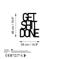 Panou decorativ Wallity Get Shit Done 15 imaginea #6 — magazin online Desire.md