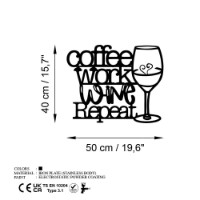 Panou decorativ Wallity Coffee Repeat imaginea #7 — magazin online Desire.md