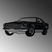 Panou decorativ Wallity FORD Mustang 1969 Fastback imaginea #4 — magazin online Desire.md