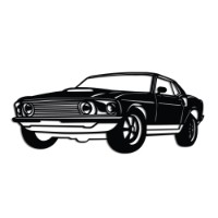 Panou decorativ Wallity FORD Mustang 1969 Fastback imaginea #5 — magazin online Desire.md