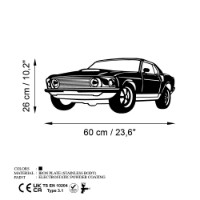 Panou decorativ Wallity FORD Mustang 1969 Fastback imaginea #6 — magazin online Desire.md