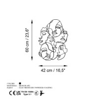 Panou decorativ Wallity Facce-1 imaginea #7 — magazin online Desire.md