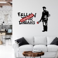 Panou decorativ Wallity Banksy Metal 06 imaginea #3 — magazin online Desire.md