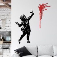 Panou decorativ Wallity Banksy Metal 09