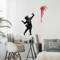 Panou decorativ Wallity Banksy Metal 09 imaginea #2 — magazin online Desire.md
