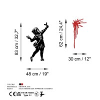 Panou decorativ Wallity Banksy Metal 09 imaginea #7 — magazin online Desire.md