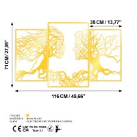 Panou decorativ Wallity Golden Triple Root Human 1 imaginea #6 — magazin online Desire.md