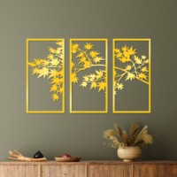 Panou decorativ Wallity Golden Triple Tree 3