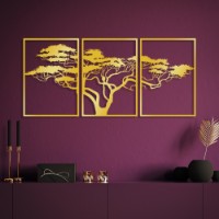 Декоративное панно Wallity Golden Triple Tree 6 фото №2 — интернет-магазин Desire.md