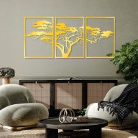 Декоративное панно Wallity Golden Triple Tree 6 фото №3 — интернет-магазин Desire.md
