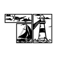 Panou decorativ Wallity Lighthouse Trio B imaginea #4 — magazin online Desire.md