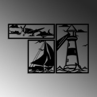 Panou decorativ Wallity Lighthouse Trio B imaginea #5 — magazin online Desire.md