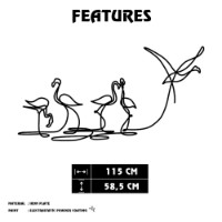 Panou decorativ Wallity Flamingo 316 M imaginea #6 — magazin online Desire.md