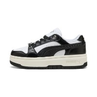 Ghete pentru copii Puma Rebound Femme Low Luxe Warm White/Puma Black/White, s.39 imaginea #2 — magazin online Desire.md